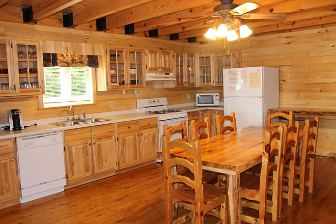 Cabin Kitchen and Dining Area